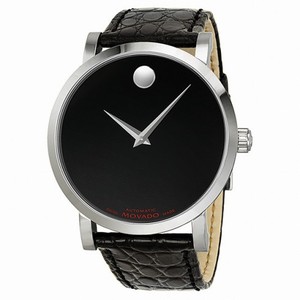 Movado Red Label Automatic Black Dial Stainless Steel Men's Watch 0606112
