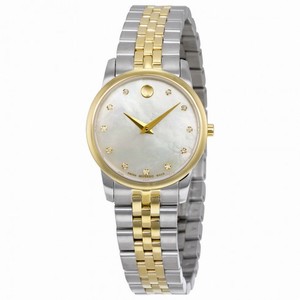Movado Safiro Mother of Pearl Dial Two-tone Ladies Watch 0606900