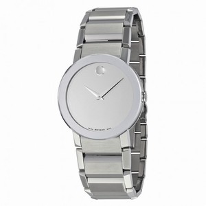 Movado Sapphire Silver Mirror Men's Watch 0606093