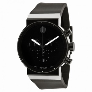 Movado Sapphire Synergy Black Dial Chronograph Men's Watch 0606501