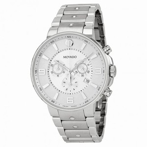 Movado SE Pilot Silver Dial Chronograph Stainless Steel Men's Watch 0606760