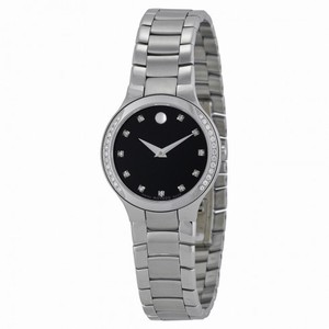 Movado Serio Diamond Museum Dial Ladies Watch 0606491