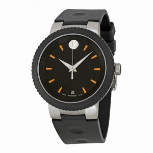 Movado Sport Edge Black Dial Rubber Strap Men's Watch 0606926