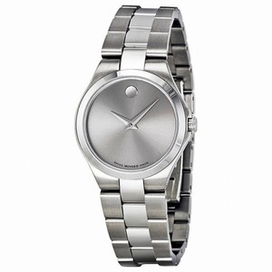 Movado Stainless Steel Grey Dial Ladies Watch 0606559