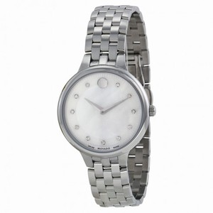 Movado Trevi Mother of Pearl Dial Stainless Steel Ladies Watch 0606810