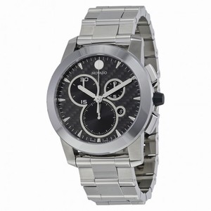 Movado Vizio Black Carbon Fiber Stainless Steel Men's Watch 0606551