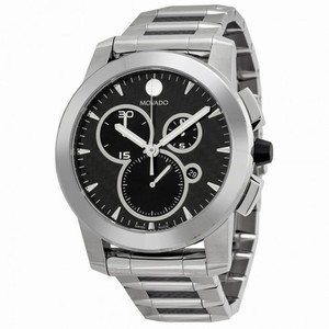 Movado Vizio Carbon Fiber Dial Chronograph Stainless Steel Men's Watch 0606083