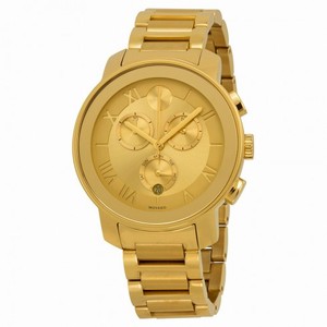 Open Box - Movado Bold Champagne Dial Gold Ion-plated Ladies Watch 3600209