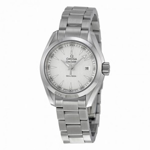 Omega Aqua Terra Silver Dial Stainless Steel Ladies Watch 23110306002001