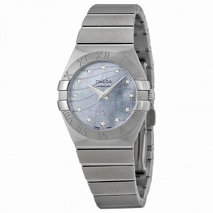 Omega Constellation Blue Mother of Pearl Dial Stainless Steel Ladies Watch 12310276057001