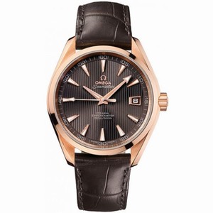 Omega Constellation Brown Dial 18kt Rose Gold Brown Leather Automatic Men's Watch 231.53.42.21.06.001