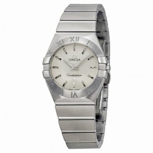 Omega Constellation Brushed Steel Ladies Watch 123.10.27.60.02.001