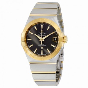 Omega Constellation Co-Axial Grey Dial Stainless Steel with Yellow Gold Men's Watch 12320382106001