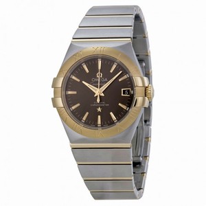 Omega Constellation Grey Dial Steel and 18kt Yellow Gold Men's Watch 12320352006001
