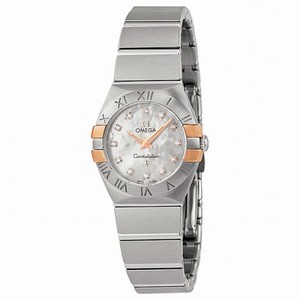 Omega Constellation Mother of Pearl Dial Stainless Steel Ladies Watch 12320246055005
