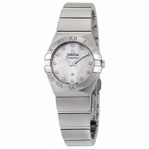 Omega Constellation Mother Of Pearl Dial Stainless Steel Quartz Ladies Watch 12310246055004