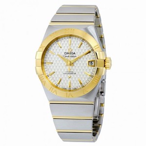 Omega Constellation Silver "Griffes" Dial Steel and 18K Yellow GOld AUtomatic Men's Watch 123.20.38.21.02.009