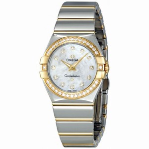 Omega Constellation White Mother of Pearl Dial Stainless Steel Mens Watch 12325276055007