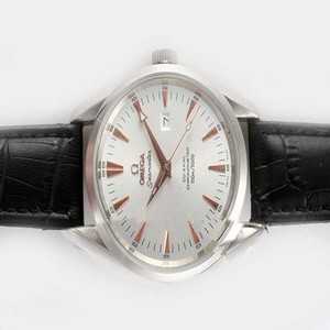 Omega De Ville Co-Axial Chronometer 4631.31.31 Midsize Round Black Cow Leather Strap Watch