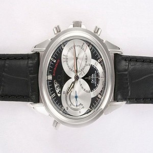 Omega De Ville Co-Axial Chronometer 4847.50.31 Black Ostrich Leather Strap 40mm White Dial Watch