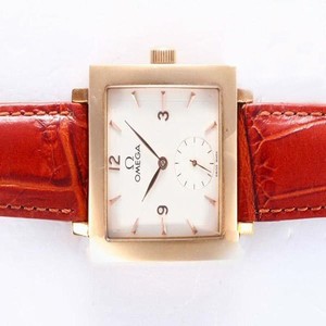 Omega De Ville Co-Axial Chronometer 516.53.25.00.02.001 Pink Dial Square Manual Winding Watch