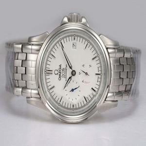 Omega De Ville Co-Axial Power Reserve 4532.31.00 Midsize White Stainless Steel Strap 38mm Watch