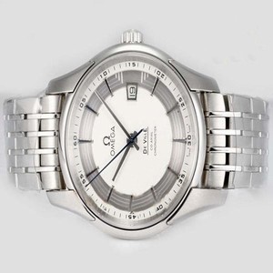 Omega De Ville Hour Vision 431.30.41.21.02.001 Stainless Steel Case White Dial Watch