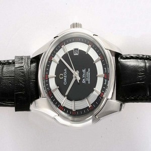 Omega De Ville Hour Vision 431.33.41.21.01.001 Black Stainless Steel Strap Black Dial 41mm Watch
