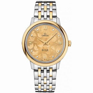 Omega De Ville Prestige Butterfly Champagne with diamonds Dial Ladies Watch 424.20.33.60.58.001