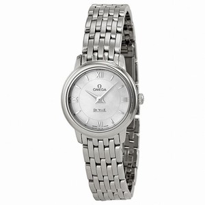 Omega De Ville Prestige Mother of Pearl Dial Stainless Steel Ladies Watch 42410246005001