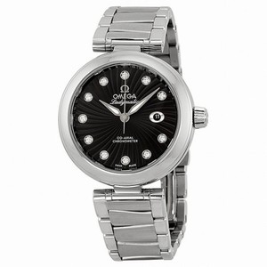 Omega DeVille Ladymatic Diamond Automatic Black Dial Ladies Watch 425.30.34.20.51.001