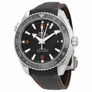 Omega Planet Ocean GMT Black Dial Rubber Strap Men's Watch 23232442201002