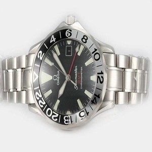 Omega Seamaster 300 M GMT 2234.50.00 Silver Stainless Steel Strap 41mm Midsize Watch