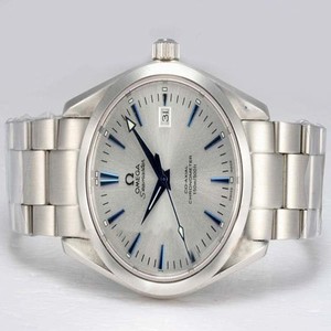 Omega Seamaster Aqua Terra Big Size Chronograph 2502.33.00 Stainless Steel Bezel White Dial Watch