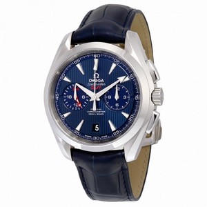 Omega Seamaster Aqua Terra Blue Dial Blue Crocodile Leather Men's Watch 231.13.43.52.03.001