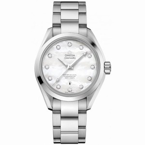Omega Seamaster Aqua Terra Mother-of-Pearl Diamond Dial Ladies Watch 231.10.34.20.55.002