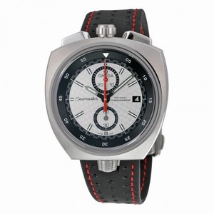 Omega Seamaster Bullhead Automatic Silver Dial Black Leather Strap Men's Watch 22512435002001