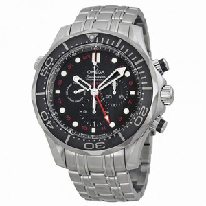 Omega Seamaster Diver Black Dial Chronograph Men's Watch 21230445201001