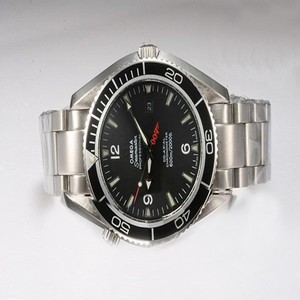 Omega Seamaster Planet Ocean 2201.50.00 Stainless Steel Case Round Midsize Watch