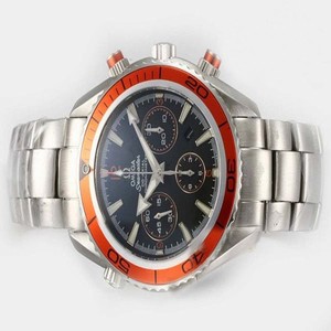 Omega Seamaster Planet Ocean 232.30.46.21.01.002 White Stainless Steel Strap Blue Dial Round Watch