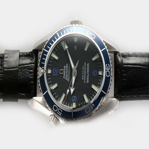 Omega Seamaster Planet Ocean 2909.50.91 Black Rubber Strap Round Midsize Watch