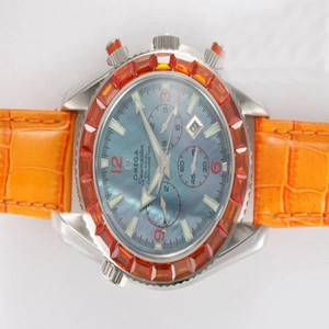 Omega Seamaster Planet Ocean Chrono 2218.50.00 Automatic Midsize Round Watch