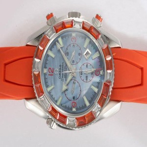 Omega Seamaster Planet Ocean Chrono 2918.50.38 Midsize Stainless Steel Case 45mm Watch