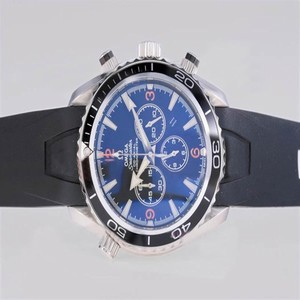 Omega Seamaster Planet Ocean Chrono 2918.50.38 Round Midsize Quartz Chronograph Watch
