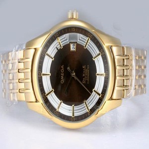 Omega Seamaster Planet Ocean Chrono 431.60.41.21.13.001 Round 18K Gold Case Midsize Watch