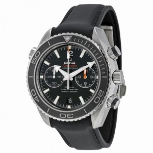 Omega Seamaster Planet Ocean Chrono Black Dial Rubber Men's Watch 232.32.46.51.01.003