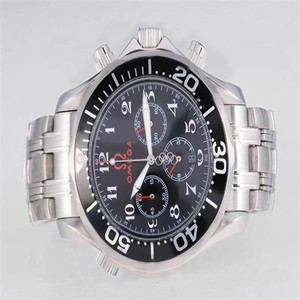 Omega Specialities Olympic Collection Timeless 3557.50.00 Automatic Chronograph Black Dial Watch