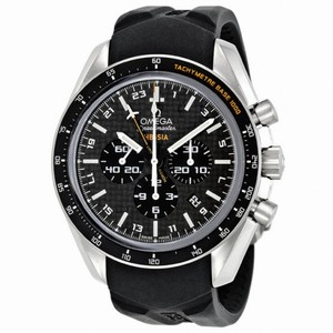 Omega Speedmaster Black Carbon Fibre Chonograph GMT Rubber Men's Watch 321.92.44.52.01.001