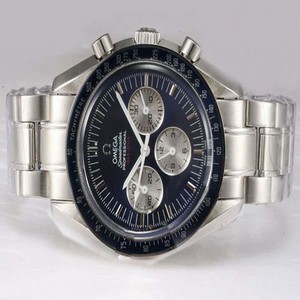 Omega Speedmaster Broad Arrow 321.10.42.50.01.001 Mens Round White Stainless Steel Strap Watch