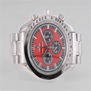 Omega Speedmaster Broad Arrow 321.10.42.50.01.001 Quartz Chronograph Red Dial Round Watch